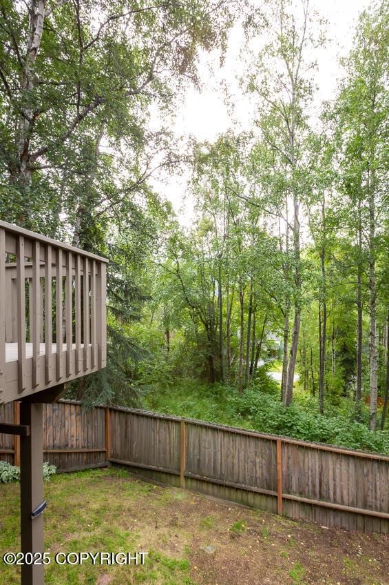 19532 Ostovia Cir, Eagle River, AK 99577 - view of yard featuring fence