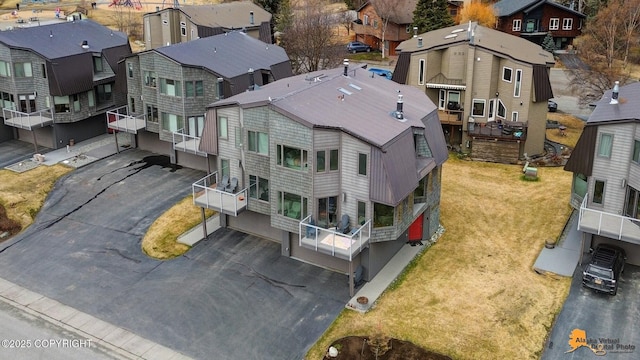 bird's eye view featuring a residential view