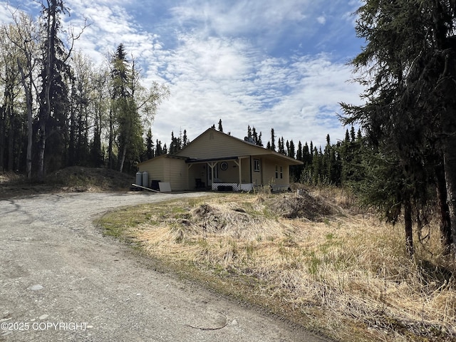 30258 Hook Ln, Soldotna, AK 99669 - view of front facade with driveway