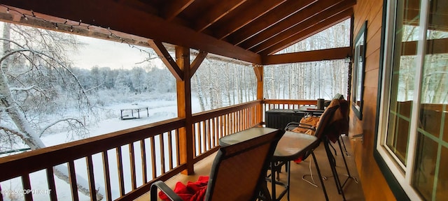 view of sunroom / solarium