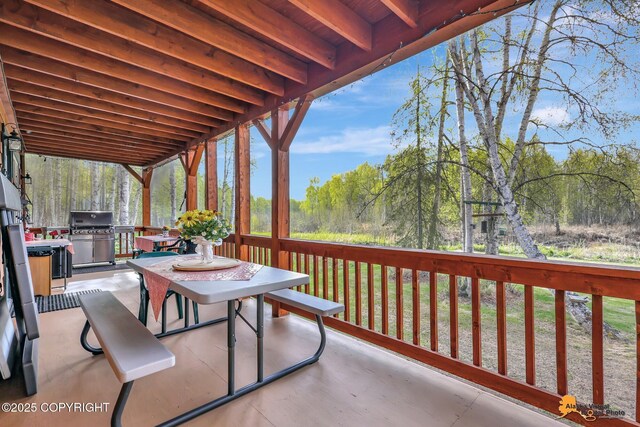 49635 S Hunter Dr, Willow, AK 99688 - view of patio with grilling area