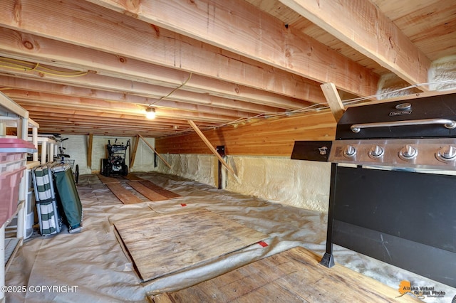 49635 S Hunter Dr, Willow, AK 99688 - view of unfinished attic