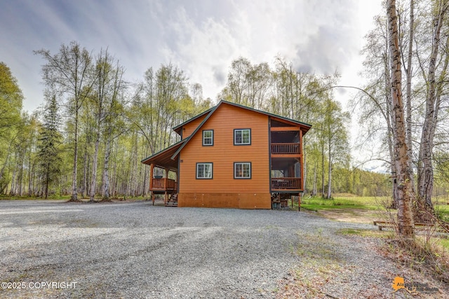 49635 S Hunter Dr, Willow, AK 99688 - view of property exterior with driveway