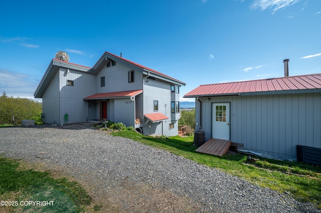 2435 Paradise Pl, Homer, AK 99603 - back of property featuring metal roof