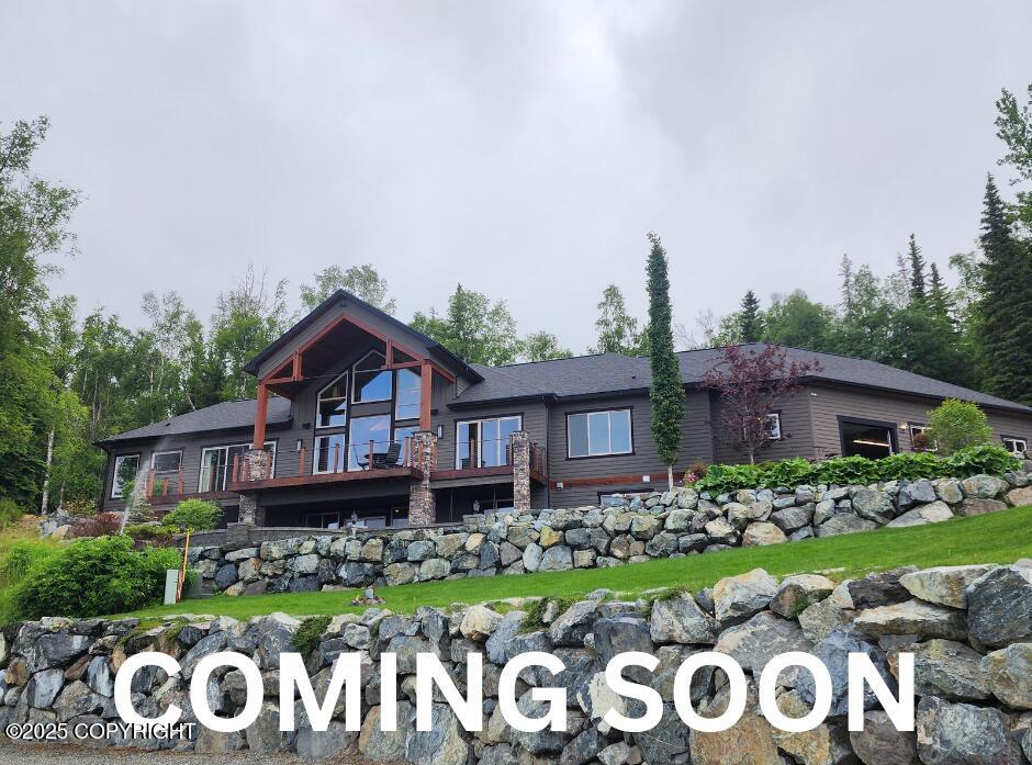 19567 Mount Magnificent Cir, Eagle River, AK 99577 - view of front of property with a balcony