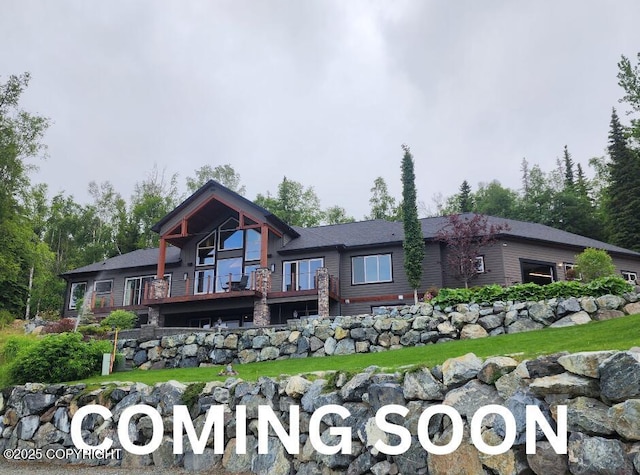19567 Mount Magnificent Cir, Eagle River, AK 99577 - view of front of property with a balcony