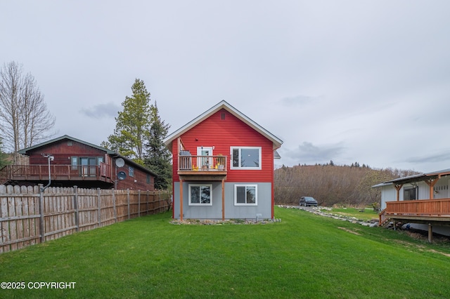 437 W Fairview Ave, Homer, AK 99603 - rear view of house with a balcony