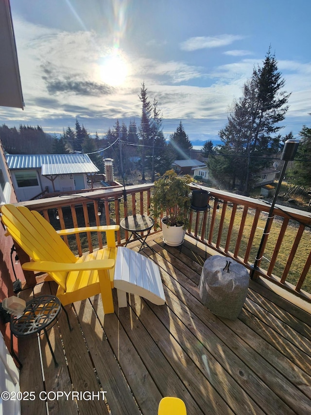 437 W Fairview Ave, Homer, AK 99603 - view of wooden deck