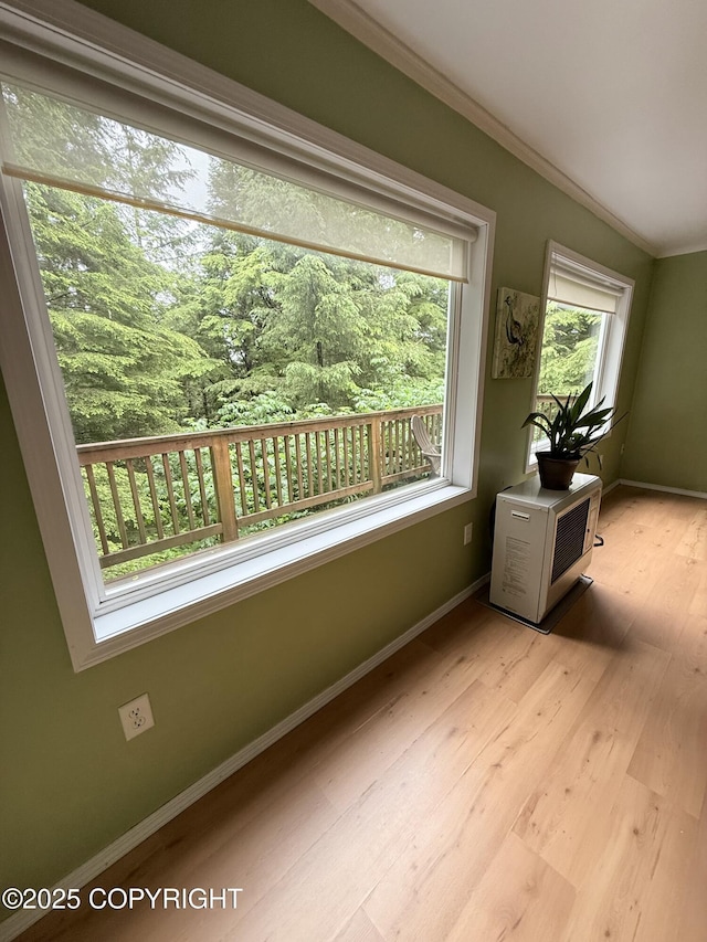 12399 Blackberry Ln, Ketchikan, AK 99901 - interior space featuring crown molding and light wood-type flooring