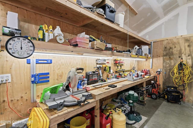 view of storage area