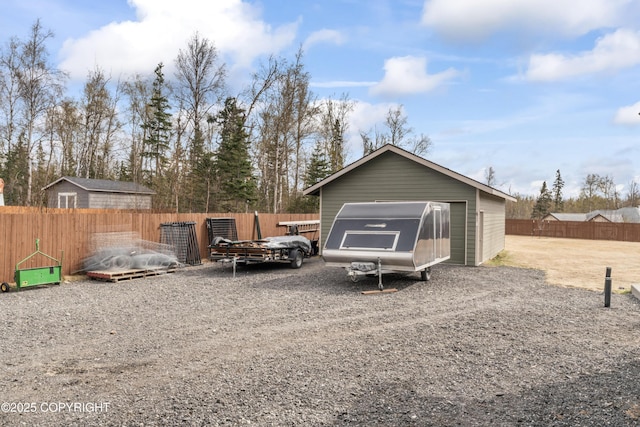 exterior space with fence