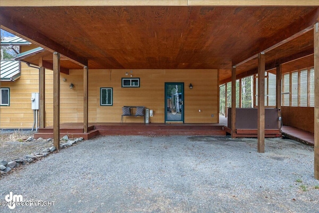 exterior space featuring a porch