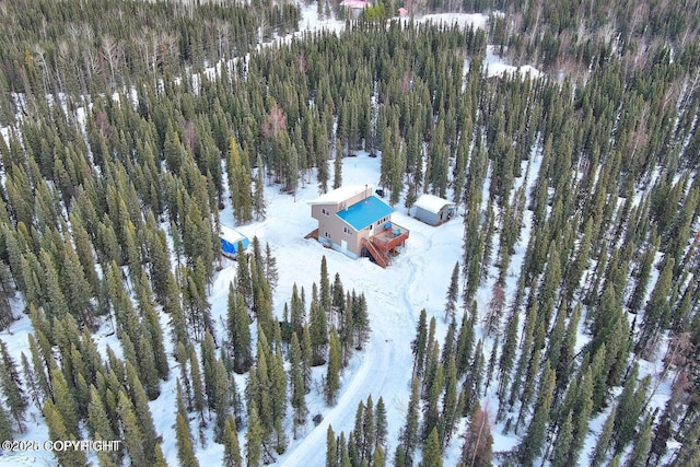 36696 Tammarack St, Soldotna, AK 99669 - view of snowy aerial view