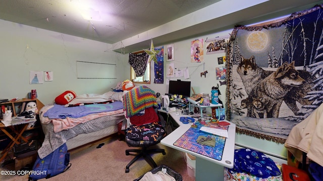 bedroom with carpet flooring