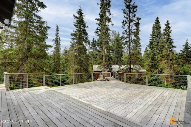 16900 Ransom Ridge Rd, Anchorage, AK 99516 - view of wooden terrace