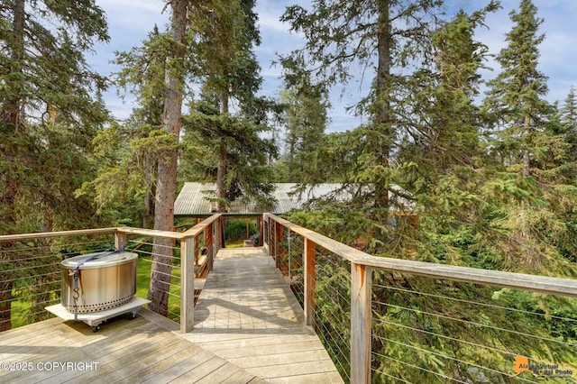 16900 Ransom Ridge Rd, Anchorage, AK 99516 - view of wooden deck
