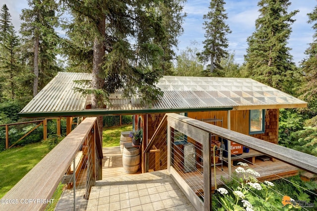 16900 Ransom Ridge Rd, Anchorage, AK 99516 - view of wooden deck