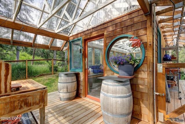 16900 Ransom Ridge Rd, Anchorage, AK 99516 - sunroom with vaulted ceiling