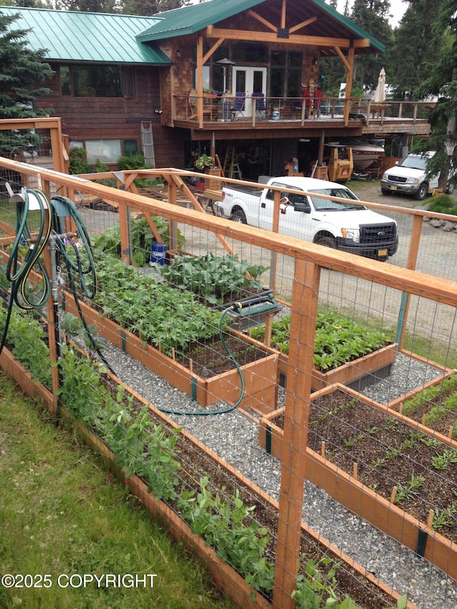 16900 Ransom Ridge Rd, Anchorage, AK 99516 - view of yard featuring a garden