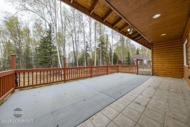 3600 N Fortune Cir, Wasilla, AK 99654 - view of patio / terrace featuring view of scattered trees