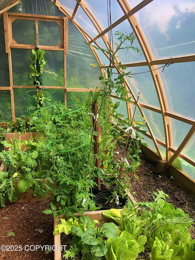 details with a greenhouse