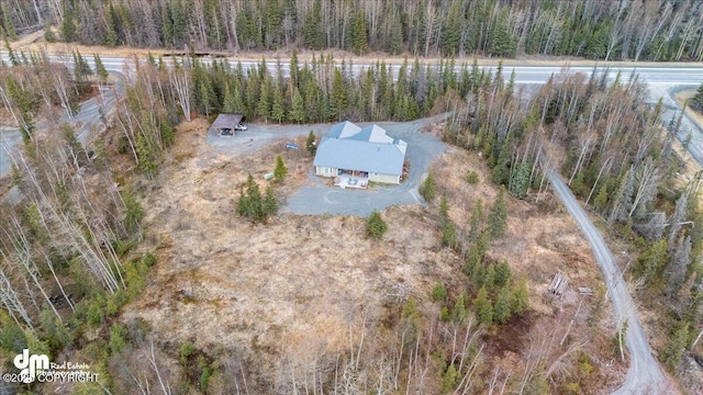 21899 Sterling Hwy, Cooper Landing, AK 99572 - aerial view featuring a forest view