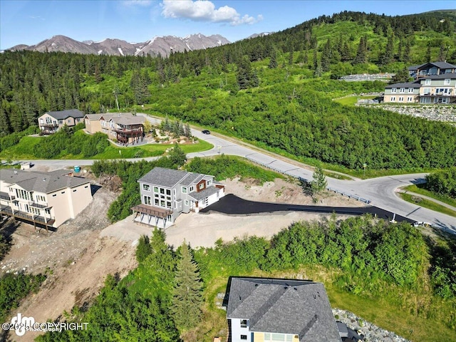 6485 Prominence Pointe Dr, Anchorage, AK 99516 - drone / aerial view of a forest and mountains