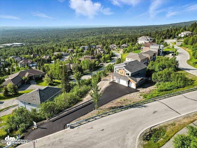 6485 Prominence Pointe Dr, Anchorage, AK 99516 - aerial view of residential area with a forest