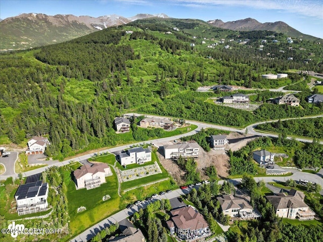 6485 Prominence Pointe Dr, Anchorage, AK 99516 - aerial view of property's location with a forest and nearby suburban area