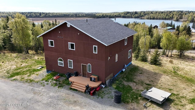 53160 Stol Rd, Clam Gulch, AK 99568 - view of subject property with a heavily wooded area and a nearby body of water