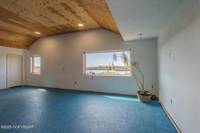 53160 Stol Rd, Clam Gulch, AK 99568 - empty room with lofted ceiling