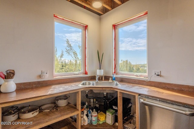 53160 Stol Rd, Clam Gulch, AK 99568 - kitchen with dishwasher, plenty of natural light, and a sink
