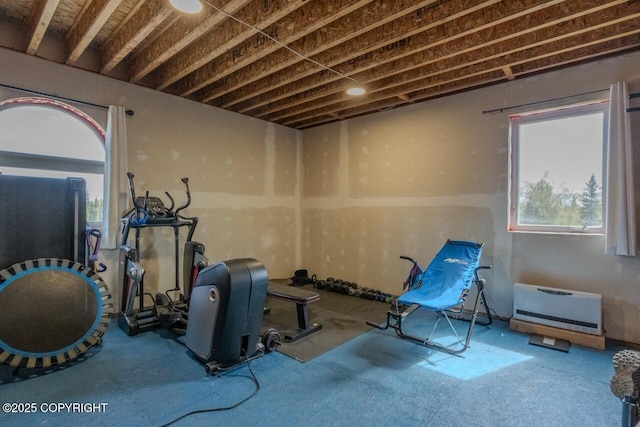 53160 Stol Rd, Clam Gulch, AK 99568 - exercise room with heating unit