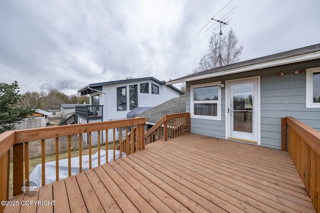 1851 E 53rd Ave, Anchorage, AK 99507 - view of wooden deck