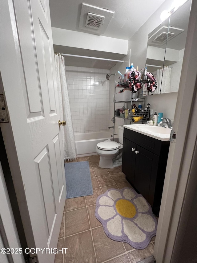 3505 Iowa St, Anchorage, AK 99517 - bathroom featuring toilet, tile patterned flooring, vanity, and visible vents