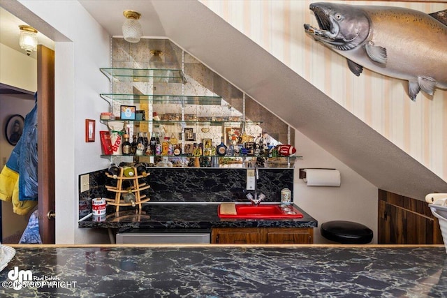 bar with indoor wet bar