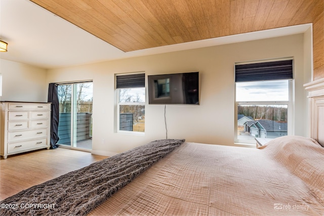 3030 E Sandman Cir, Wasilla, AK 99654 - bedroom featuring access to outside and wood finished floors