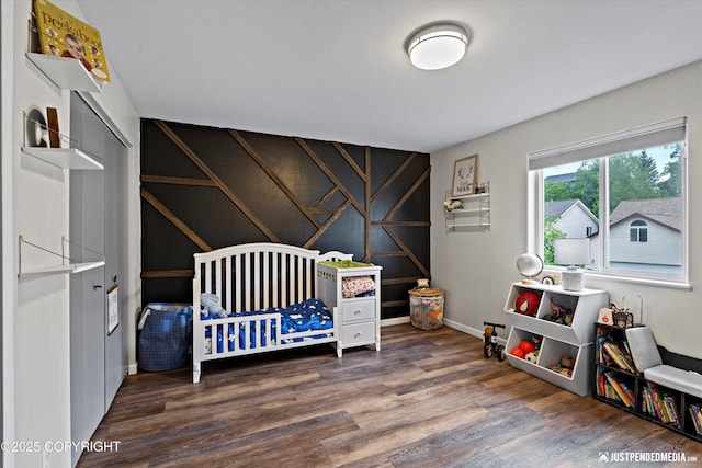 800 Howard Cir, Anchorage, AK 99504 - bedroom with wood finished floors and baseboards