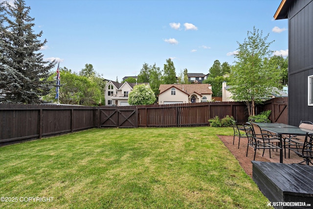 800 Howard Cir, Anchorage, AK 99504 - view of yard featuring a residential view and outdoor dining area