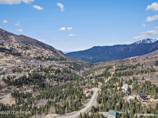 3915 Hiland Rd, Eagle River, AK 99577 - bird's eye view of a mountain backdrop