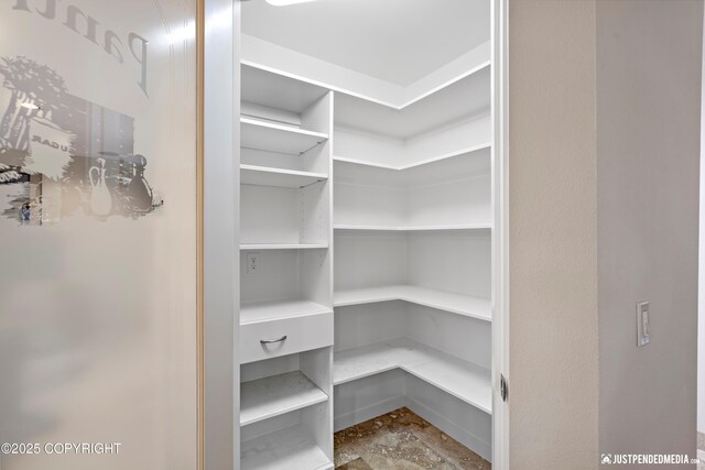 view of pantry