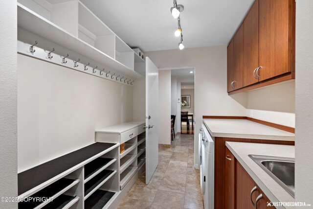 interior space featuring a sink