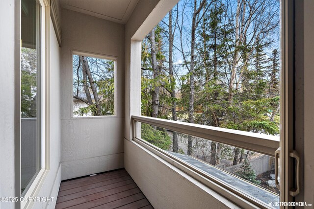 view of balcony