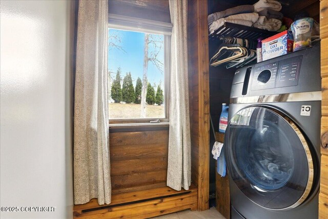 17720 Werre St, Chugiak, AK 99567 - laundry room featuring washer / clothes dryer and plenty of natural light