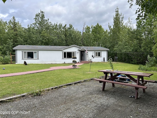1900 N Green Forest Dr, Palmer, AK 99645 - manufactured / mobile home featuring a front lawn