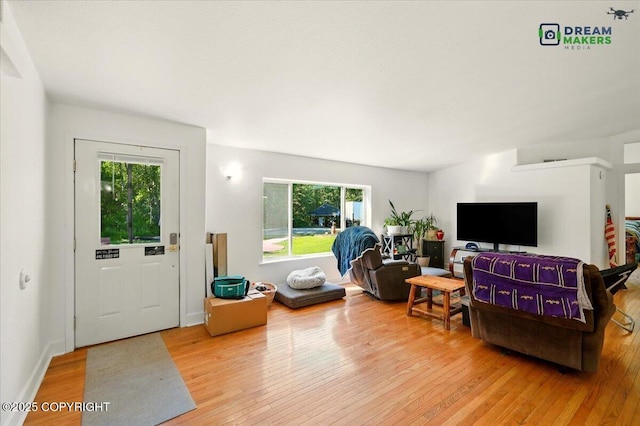 1900 N Green Forest Dr, Palmer, AK 99645 - living room with plenty of natural light and light wood-style floors