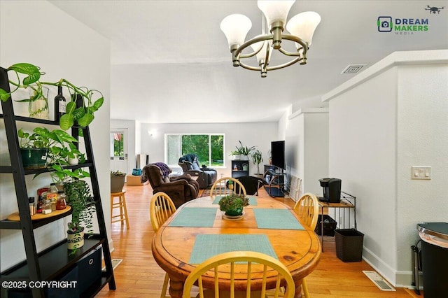 1900 N Green Forest Dr, Palmer, AK 99645 - dining space with a chandelier and light wood-style flooring