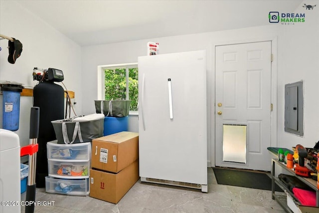 1900 N Green Forest Dr, Palmer, AK 99645 - miscellaneous room featuring electric panel and marble finish floors