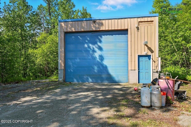 1900 N Green Forest Dr, Palmer, AK 99645 - detached garage featuring driveway