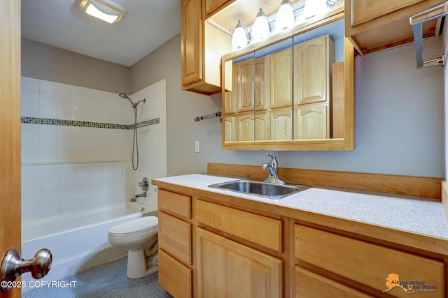 3211 Shamrock St, Anchorage, AK 99504 - bathroom with vanity and shower / bathtub combination
